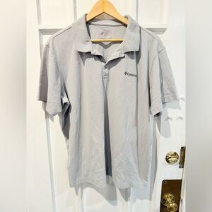 Columbia Men's Light Gray Polo Shirt